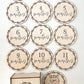 Cute Woodland Deer Baby Monthly Milestones Disc Rounds With Custom Box Laser| Woodland Themed Nursery - Peek A Boo Designs
