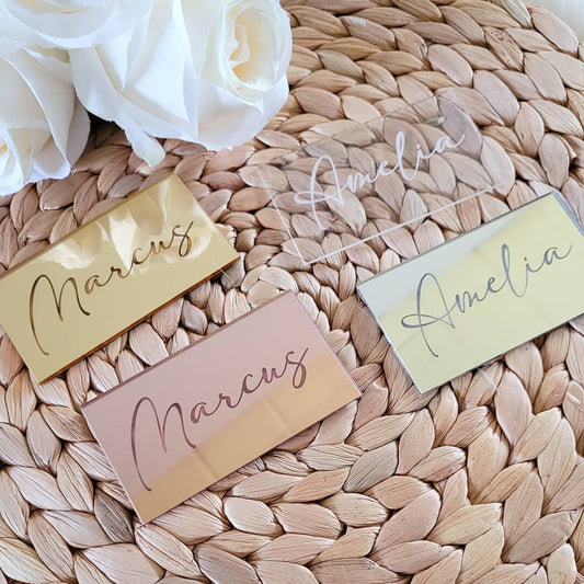 Personalised Acrylic Table Place Cards