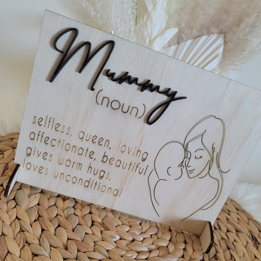 Mummy Noun Plaque | Mothers Day