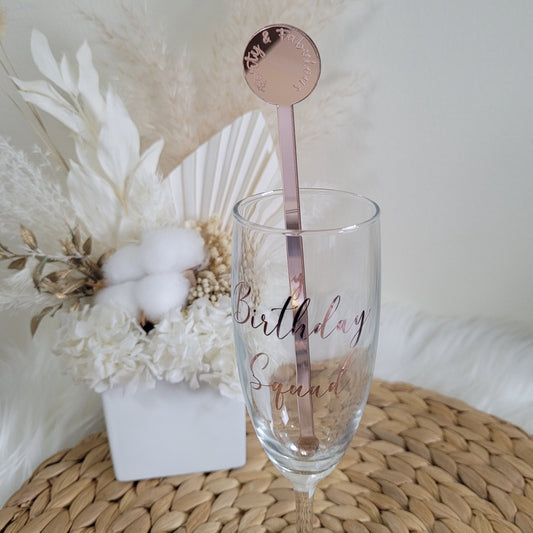 Personalised Acrylic Drink stirrers
