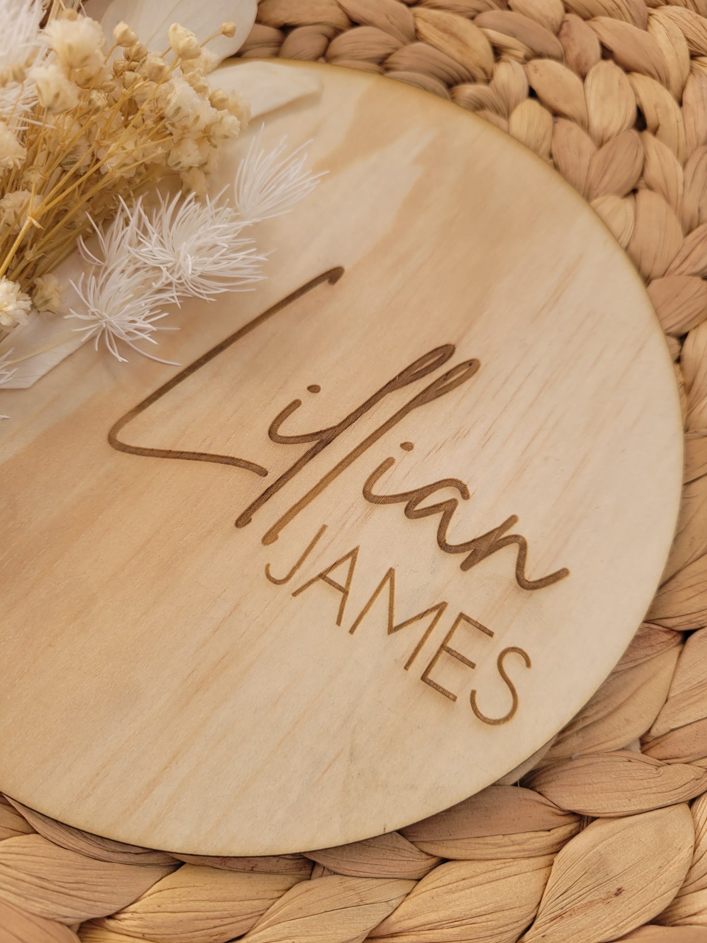 Engraved Wooden Preserved Name Plaque