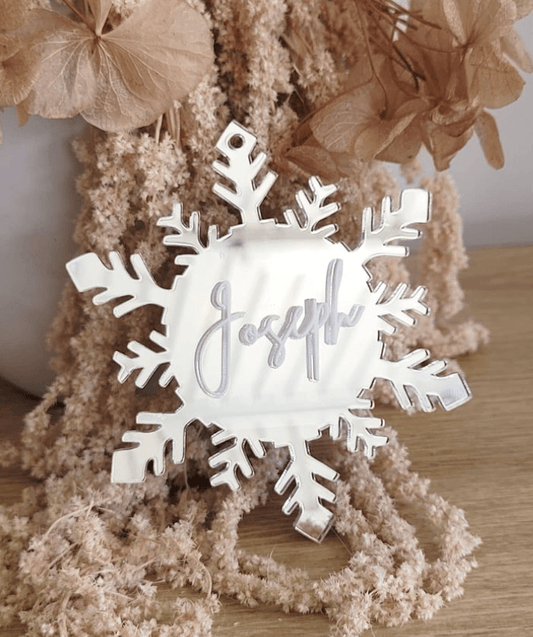 Personalised 3D Snowflake Ornament