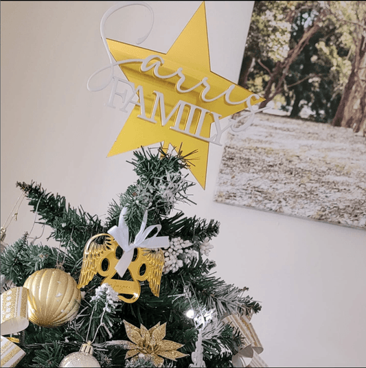 3D Family Personalised Christmas Star